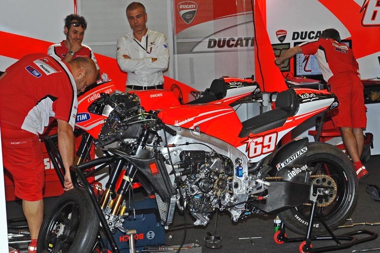 Die 2013-Ducati von Hayden: V4-Motor, trotzdem erfolglos