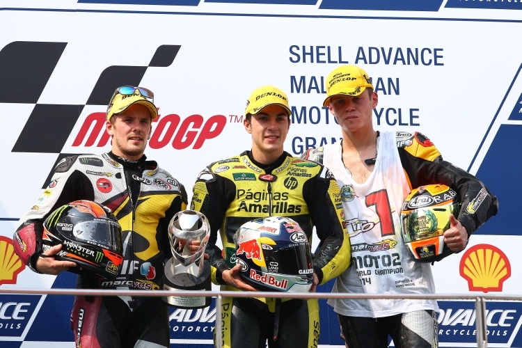 Die Schnellsten: Mika Kallio, Maverick Viñales & Esteve Rabat, Moto2