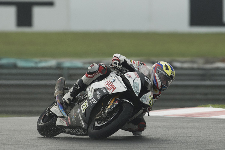 Markus Reiterberger im Regen von Sepang