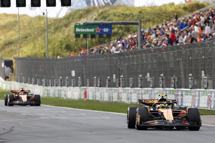 Lando Norris und Oscar Piastri waren am Freitag in Zandvoort schnell, aber auch Aston Martin machte eine gute Figur
