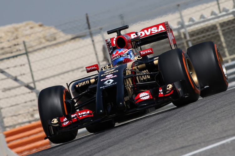 Romain Grosjean im Lotus: An zwei Tagen kaum zum Fahren gekommen