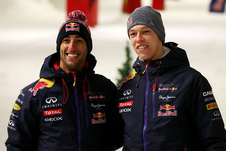 Daniel Ricciardo und Daniil Kvyat: Bald können sie sich etwas leichter kleiden