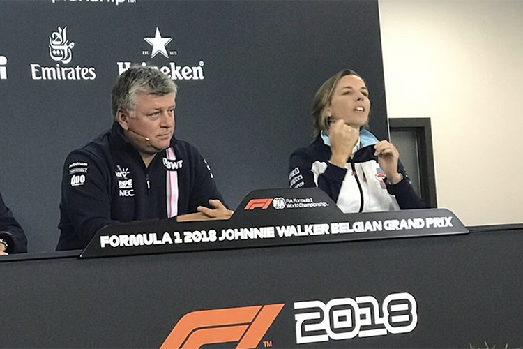 Otmar Szafnauer und Claire Williams