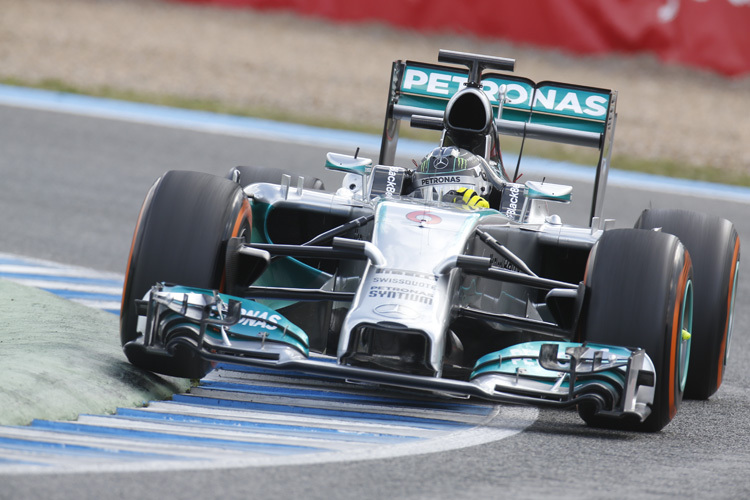 Nico Rosberg mit vollem Einsatz: «Aber wir wissen noch nicht, wo wir stehen»