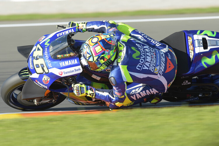 Valentino Rossi auf der Yamaha M1