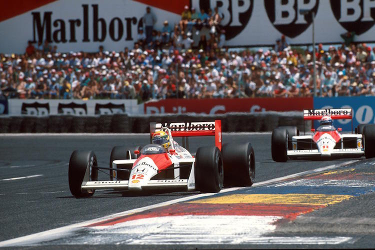 Ayrton Senna und Alain Prost 1988