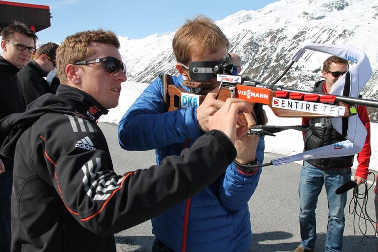 Stark beim Auto-Biathlon: Mattias Ekström