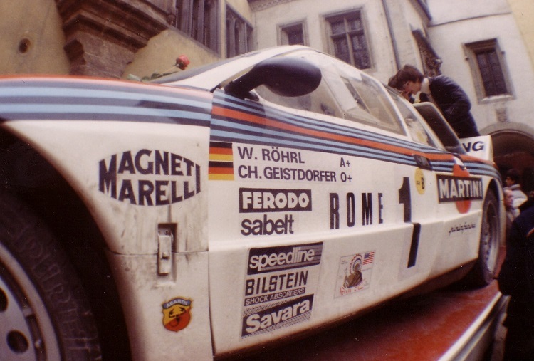 Der Lancia 037 von Walter Röhrl für die Monte 1983