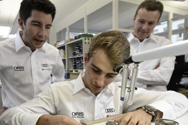 Die Audi-Piloten beim Besuch in der Schweiz