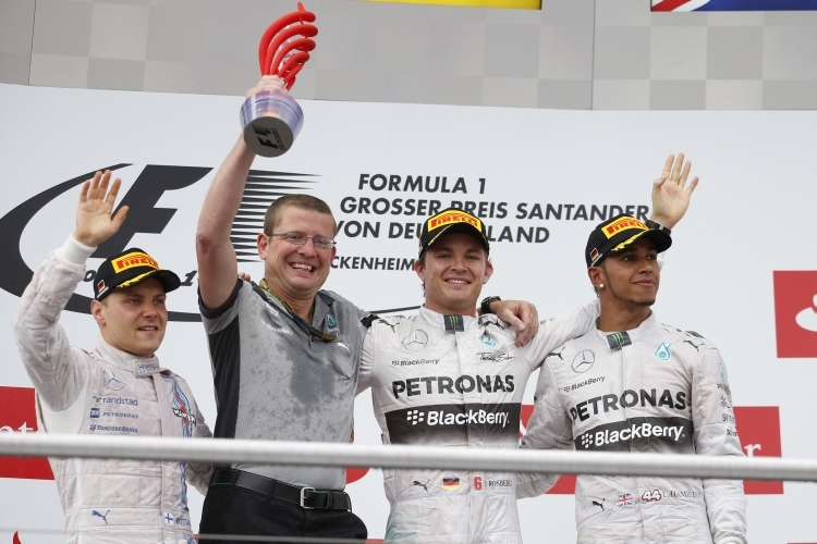Valtteri Bottas, Nico Rosberg & Lewis Hamilton