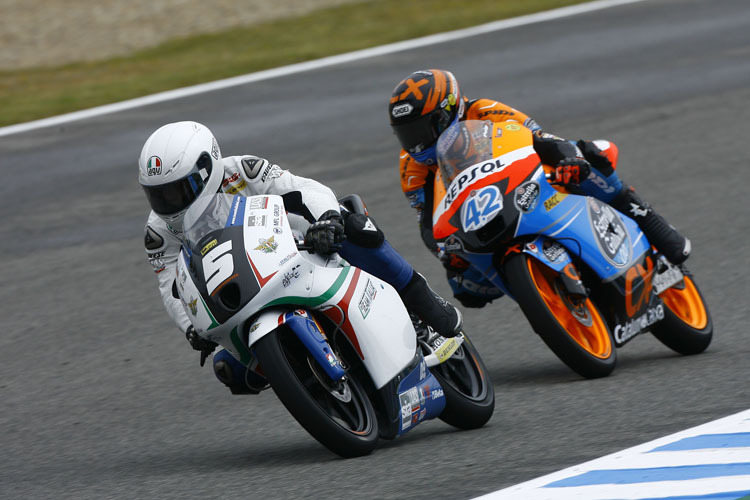 Alex Rins und Romano Fenati