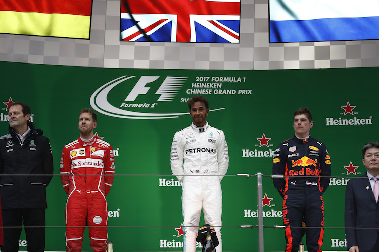 Vettel, Hamilton, Verstappen