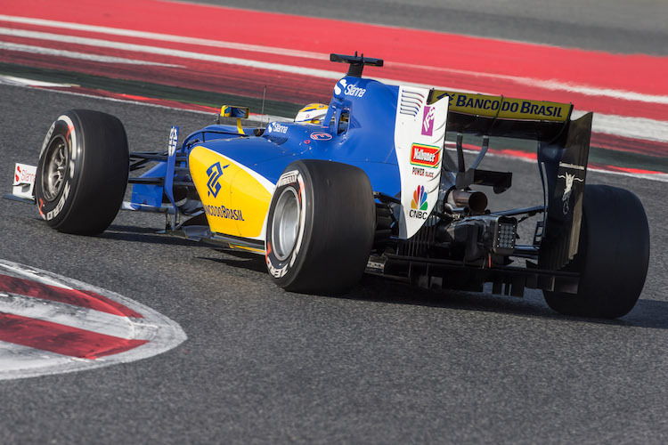 Marcus Ericsson bei Testfahrten mit Sauber