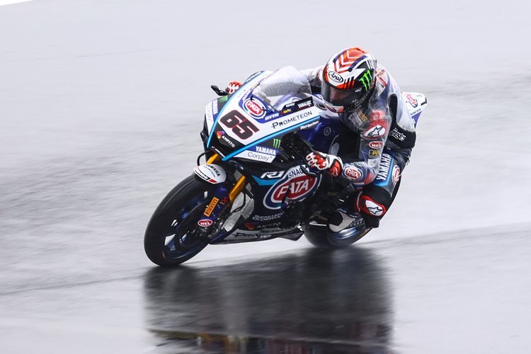 Jonathan Rea fuhr in Assen auf nasser Piste zu seiner ersten Pole-Position mit Yamaha