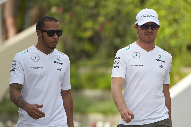 Lewis Hamilton und Nico Rosberg, die Braus-Brothers