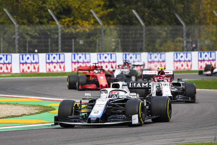 George Russell in Imola