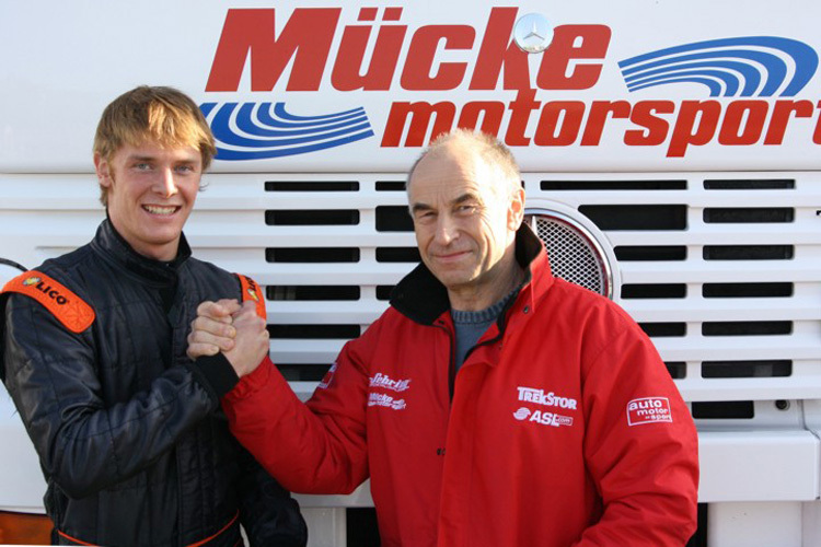 Peter Mücke mit Nigel Melker