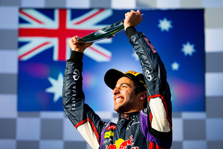 Da war alles noch so schön: Daniel Ricciardo nach Rang 2 in Melbourne