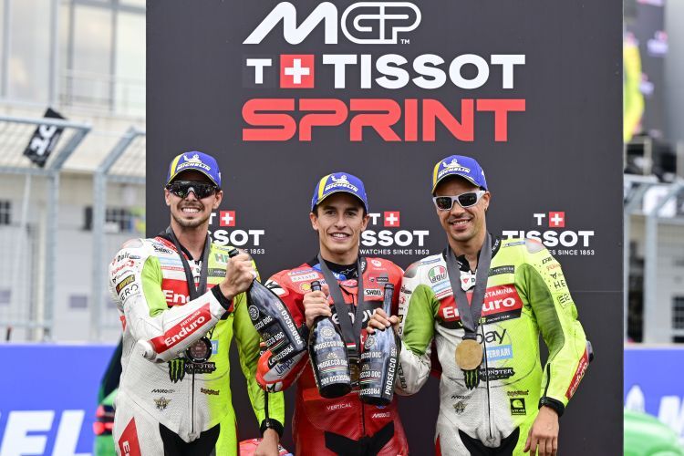 Sprint - Fabio di Giannantonio, Marc Márquez & Franco Morbidelli