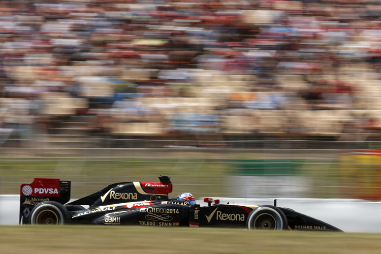 Starke Leistung: Romain Grosjean durfte sich auf dem Circuit de Catalunya über den fünften Startplatz freuen
