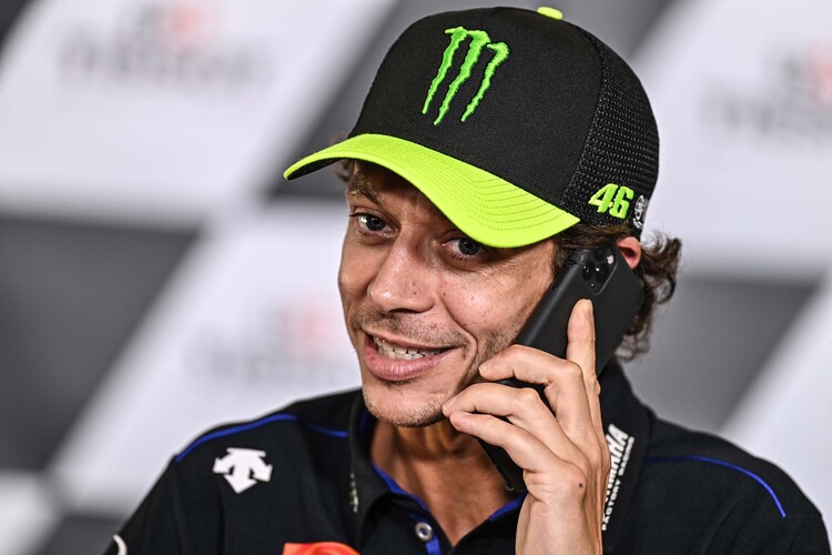 Valentino Rossi erinnerte Franco Morbidelli an seine Einladung zur Pressekonferenz