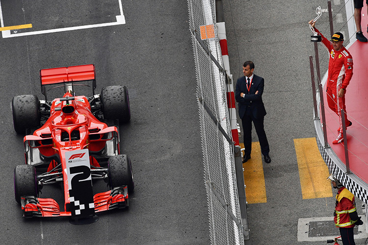 Ferrari und Vettel waren in Monaco zweite Kraft