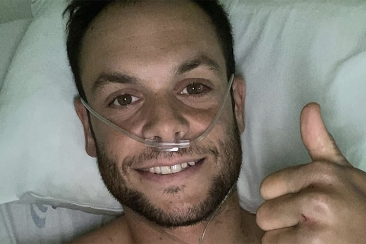 Sandro Cortese schickte einen Gruß aus dem Krankenhaus