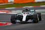 Lewis Hamilton war schon gestern auf der Piste, auch heute ist er im Einsatz