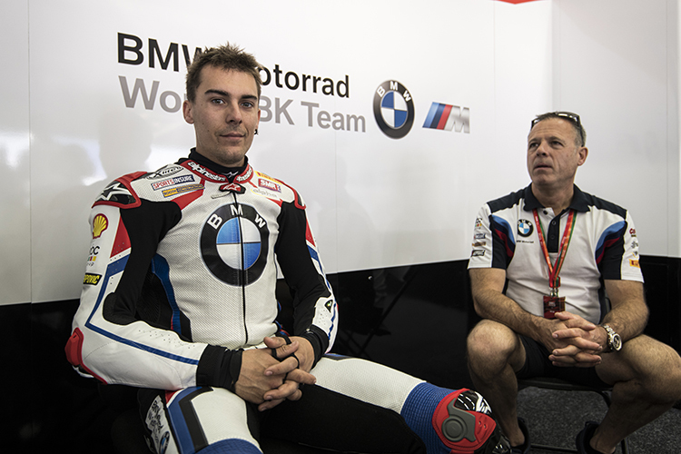 Markus Reiterberger (li.) mit BMW-Teamchef Shaun Muir