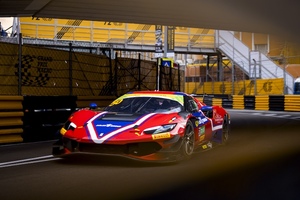 Antonio Fuoco mit seinem ersten Rennsieg in Macau)