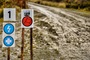 Aus Schotterpisten werden in Wales schnell Schlammwege
