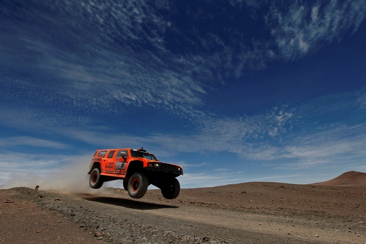 Robby Gordon flog heute zum Tagessieg