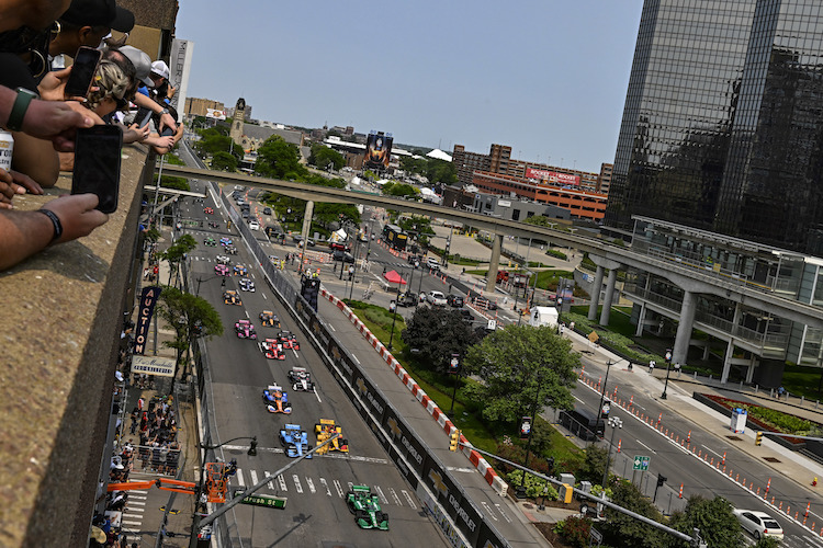 Start zum IndyCar Grand Prix von Detroit