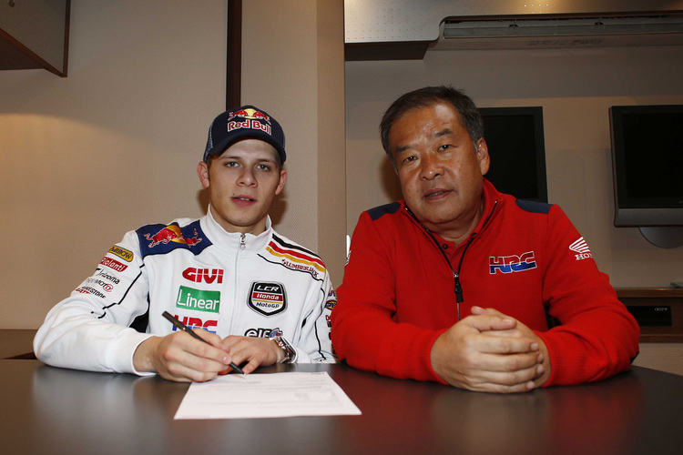 Heute unterschrieben: Bradl und Nakamoto