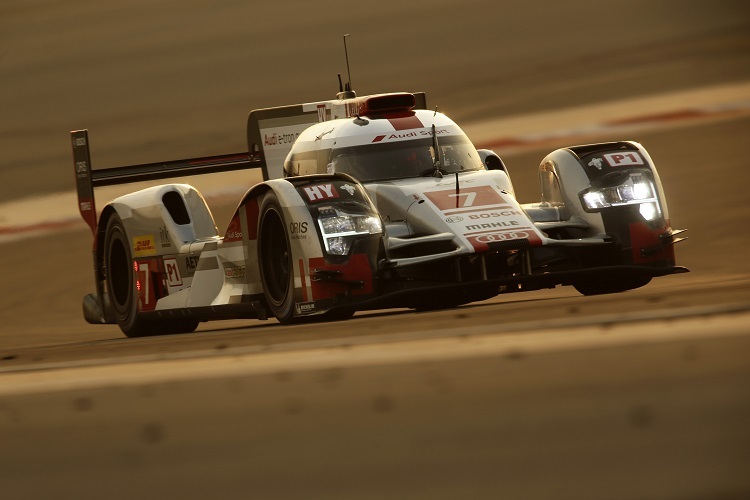 Am Donnerstag in Bahrain nicht zu schlagen: Der  Audi R18 e-tron quattro von Marcel Fässler/André Lotterer/Benoit Tréluyer