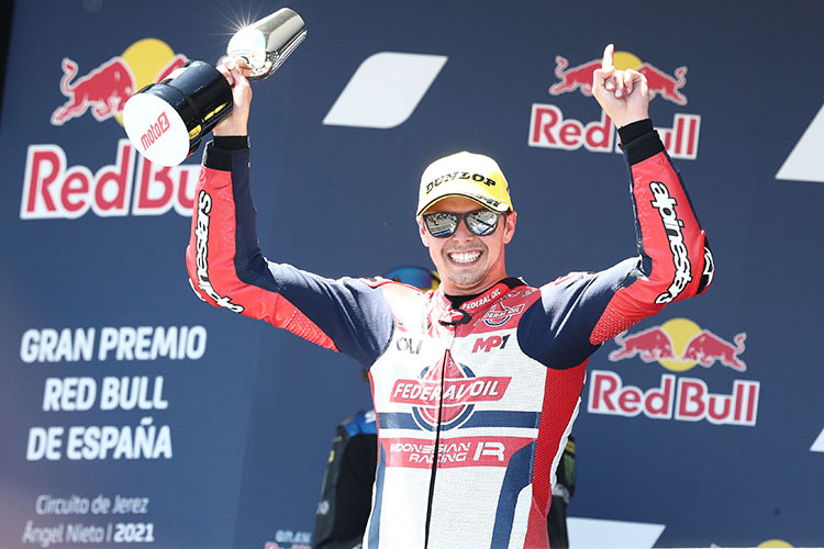 Fabio Di Giannantonio gewann im Mai für Gresini den Moto2-WM-Lauf in Jerez