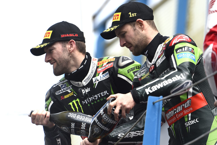 Keine Freunde: Tom Sykes (li.) und Jonathan Rea