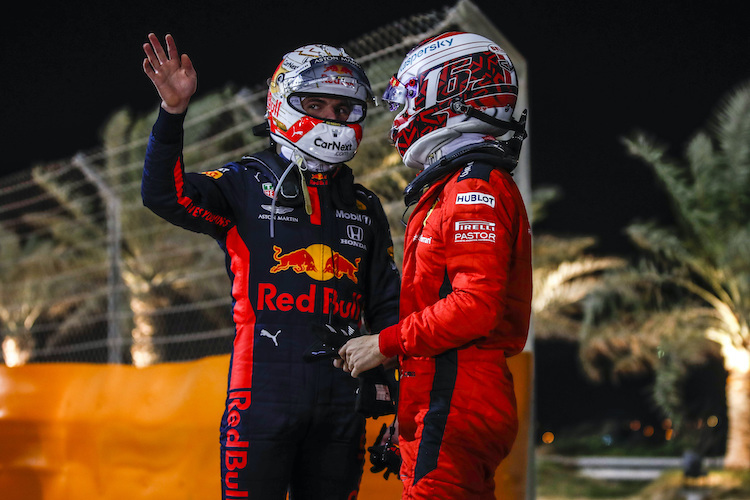 Max Verstappen sprach nach seinem Ausfall gleich mit Charles Leclerc