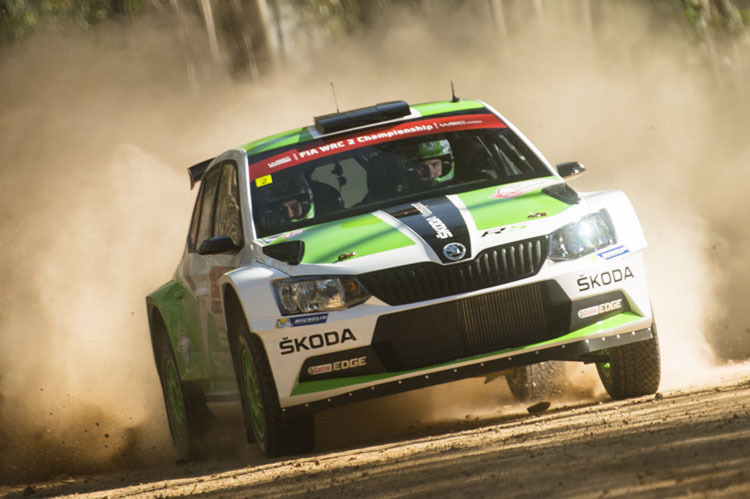 Erst Zeitstrafe, dann doch nicht – die WM-Premiere des Skoda Fabia R5 endete mit den Rängen zwei für Esapekka Lappi (Foto) und drei für Pontus Tidemand  