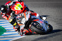 Tom Lüthi beim Jerez-Test mit dem Triumph-Motor