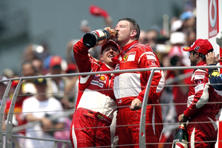 Michael Schumacher und Ross Brawn