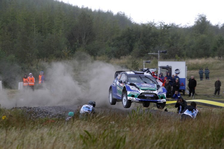 Petter Solberg bei der Rallye Wales 2012