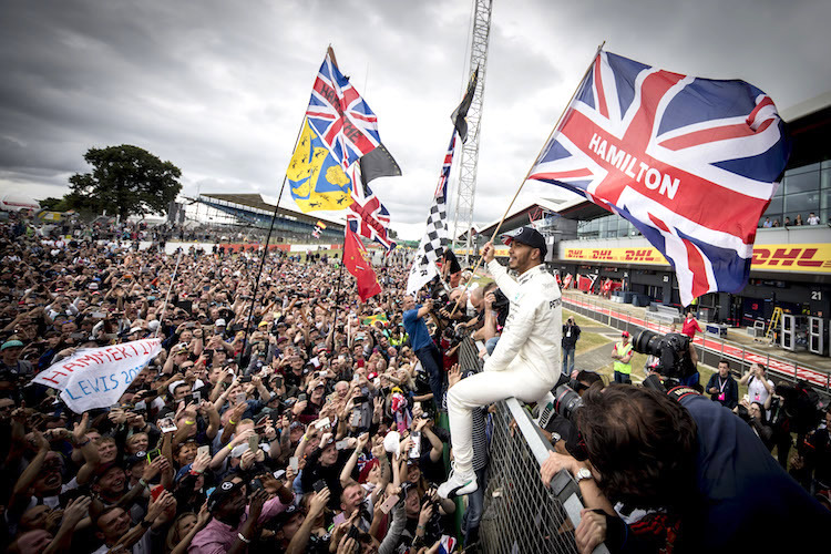 Lewis Hamilton, der König von Silverstone