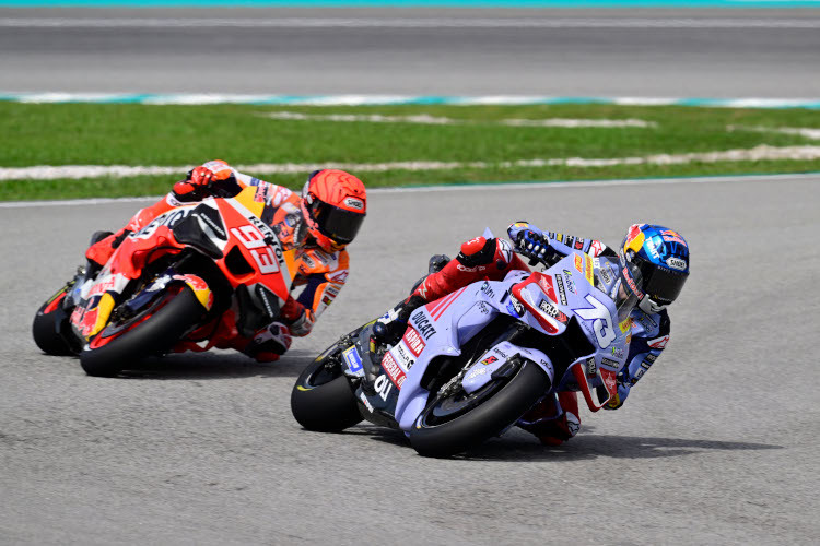 Alex Márquez vor seinem Bruder und künftigen Teamkollegen Marc Márquez