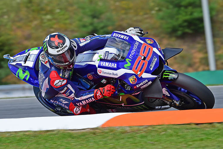 Jorge Lorenzo auf der Yamaha M1 in Brünn