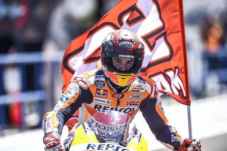 Marc Márquez siegte 2018 in Jerez