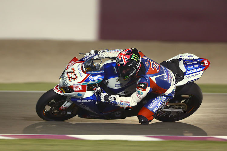 Suzuki-Pilot Alex Lowes beim Saisonfinale in Katar 