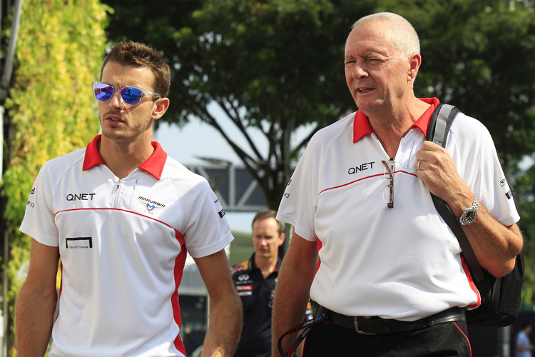 Jules Bianchi und John Booth in Singapur 2013