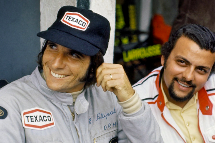 Domingos Piedade mit seinem Schützling Emerson Fittipaldi 1972 