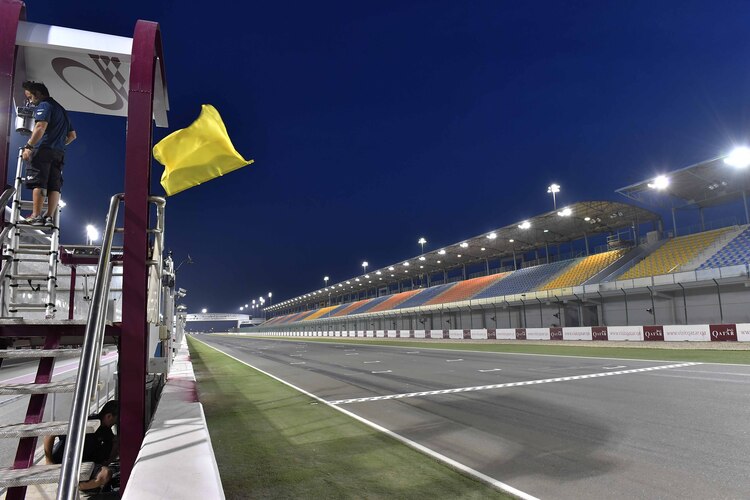 Der Losail Circuit in Doha/Katar